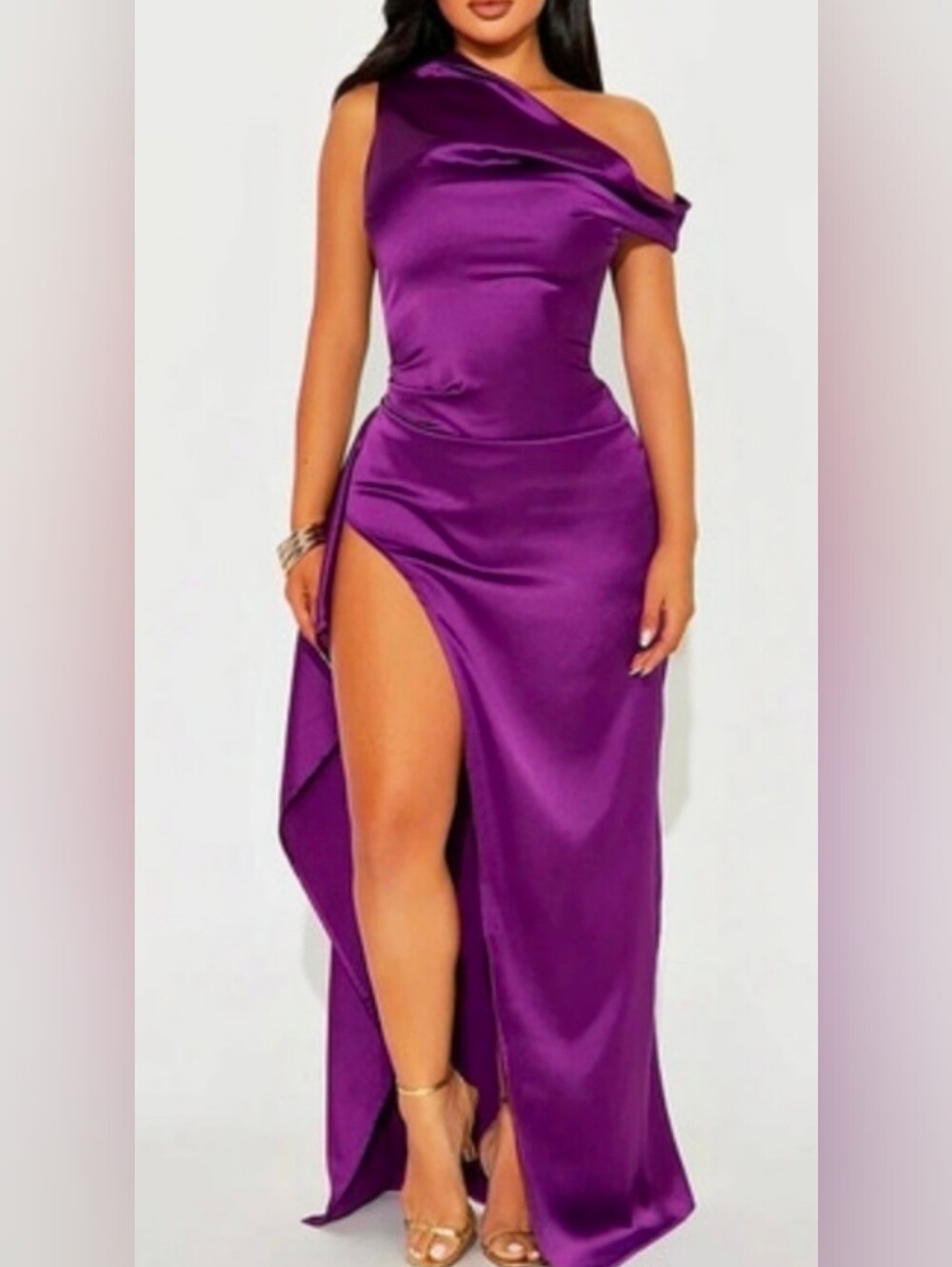 Satin Maxi Dress